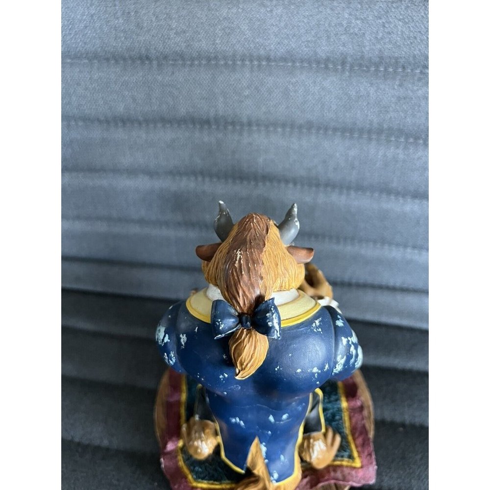 Disney THE BEAST WITH ROSE Figurine Beauty and the Beast Figure RARE- AS IS READ - Picture 6 of 10
